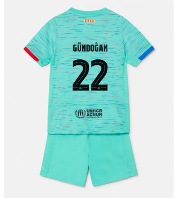Barcelona Ilkay Gundogan #22 Replica Third Stadium Kit for Kids 2023-24 Short Sleeve (+ pants)